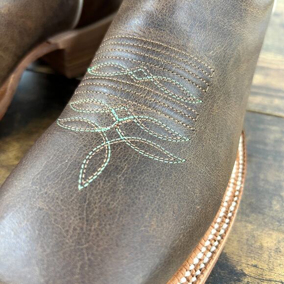 R. Watson Womens 8.5 M Boot Arizona Tan Square Toe RWL8301-2 - Picture 9 of 16